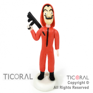 ADORNO ATRACADOR LA CASA DE PAPEL A. PORC.FRIA. x 1